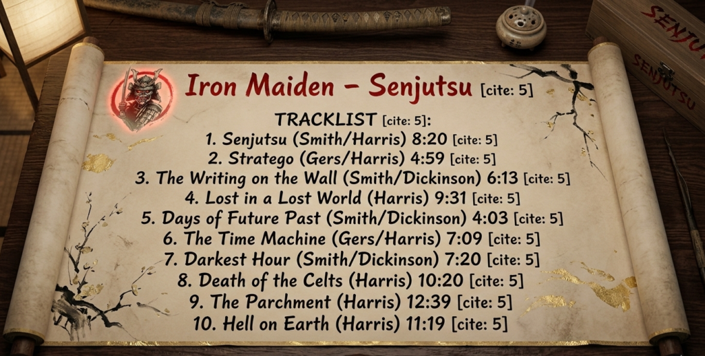 Lista com músicas do álbum Senjutso